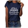 thumbnail image 1 of LYXSSBYX Mama Shirts for Women Short Sleeve Women's Letter Printed Short Sleeved Casual Loose Top Short Sleeved Round Neck Top/shirt, 1 of 6