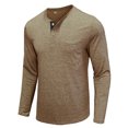 thumbnail image 1 of LYXSSBYX Men's Performance Long Sleeve Shirt Moisture Wicking Crew T-Shirt Beefy Muscle Basic Solid Pure Color Blouse Tee Top, 1 of 5