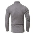 thumbnail image 1 of LYXSSBYX Men's Performance Long Sleeve Shirt Moisture Wicking Crew T-Shirt High Neck Bottoming Shirt Men's Large Size Solid Color, 1 of 3