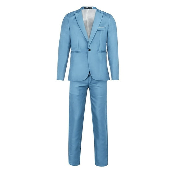 LYXSSBYX Mens 2 Piece Outfit Set Men's Fashion Suit Jacket + Suit Pants Two-piece Suit