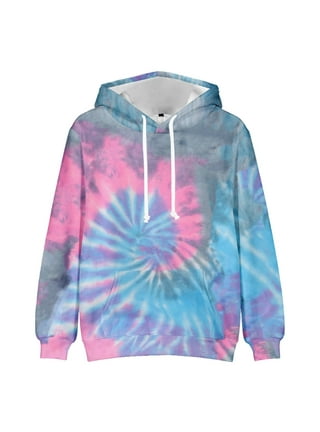 BADHUB Novelty Hoodies for Men 2023 Clearance,Mens Tie Dye Hooded