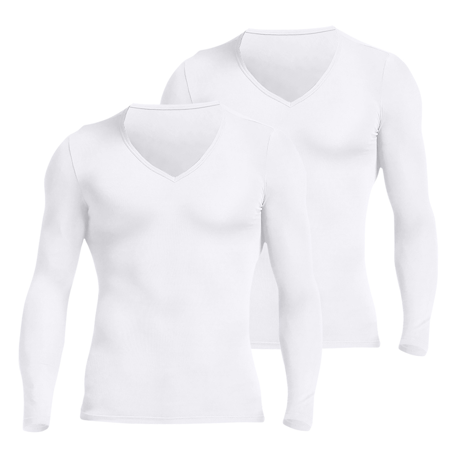 LYXSSBYX Mens Shirts Long Sleeve Clearance 2PC Slim Thin Thermal