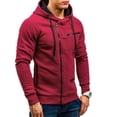 thumbnail image 1 of LYXSSBYX Mens Shirts Long Sleeve Clearance Men's Autumn Casual Solid Long Sleeve Hoodie Sweatshirt Top Outwear, 1 of 9
