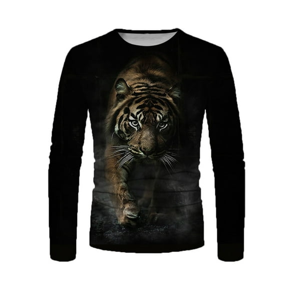LYXSSBYX Mens Shirts Long Sleeve T Shirts Men's Unisex Daily T Shirt 3D Print Graphic Prints Long Sleeve Tops Casual Blouse