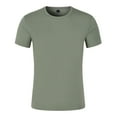 thumbnail image 1 of LYXSSBYX Mens Shirts Short Sleeve Summer Men's Round Neck T-Shirt Mercerized Cotton Short Sleeve, 1 of 1