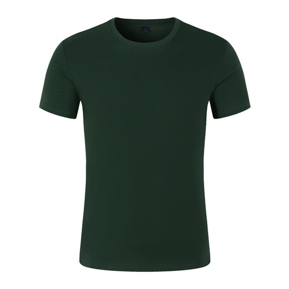 LYXSSBYX Mens Shirts Short Sleeve Summer Men's Round Neck T-Shirt Mercerized Cotton Short Sleeve