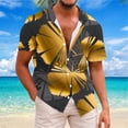 thumbnail image 1 of LYXSSBYX Mens Shirts Short Sleeve Clearance under 5.00 Men Shirt Print Short Sleeve Shirt Males Funny Tropical Casual Hawaiian Beach Shirt, 1 of 5