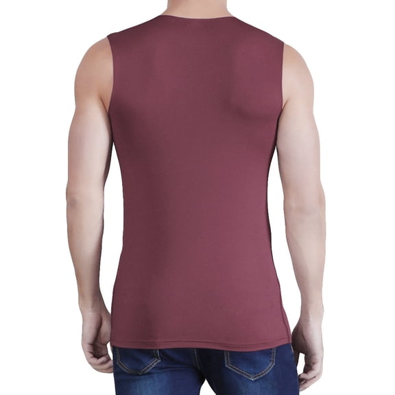LYXSSBYX Mens Tank Tops on Men's Summer Ice Silk Traceless Thin Breathable Pure Color V-neck Sleeveless Top