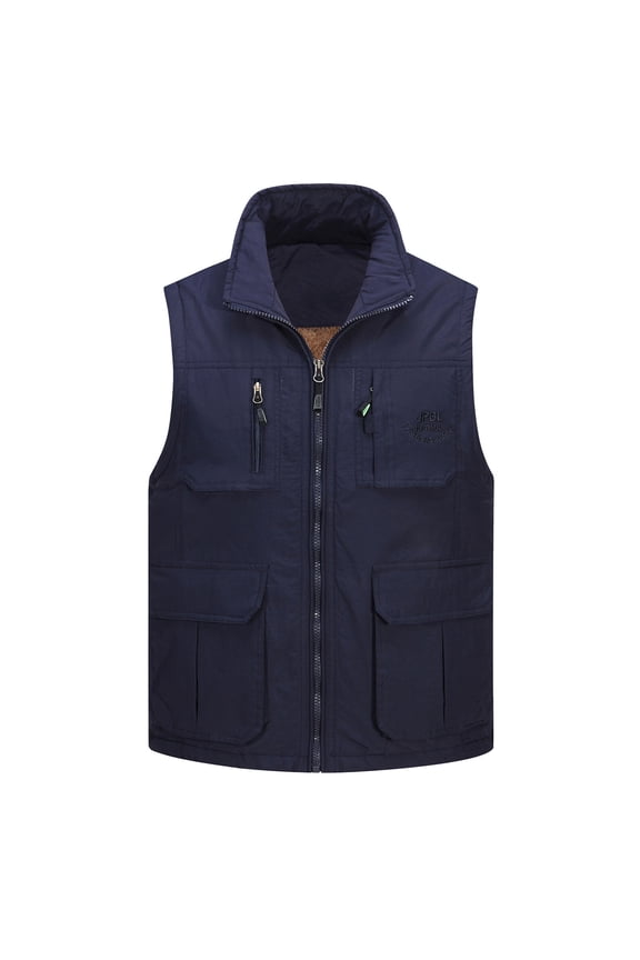 Mens Vest Jacket Clearance Men's Outdoor Vest Leisure Jacket Lightweight Vest with Zip Many Pockets