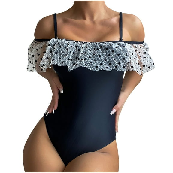 LYXSSBYX One Piece Swimsuits for Women Fashion Women Siamese Swimsuit Show Waist Solid Color Sexy Bikini