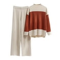 thumbnail image 1 of LYXSSBYX Pj Sets for Woman Women's Fashion Casual Long Sleeve Round-Neck Blouses & Shirts Sets, 1 of 9
