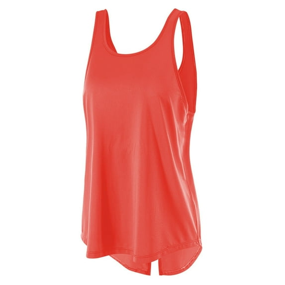 LYXSSBYX Plus Size Swimwear Cover up Clearance Women's Backless Yoga Workout Tops Sleeveless Running Swallowtail Casual Tank