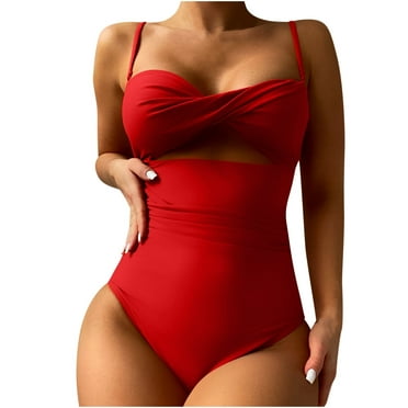 LYXSSBYX Plus Size Swimwear One Piece Fashion Women Sexy Swimwear Solid Halter Neck Backless Siamese Swimsuit