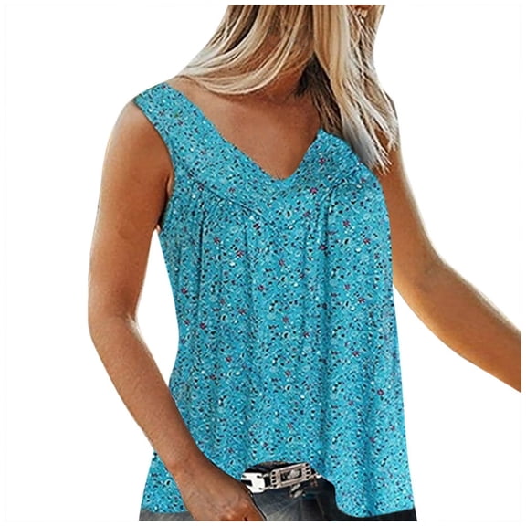 LYXSSBYX Plus Size Tank Tops for Women Women Fashion V-neck Floral Print Short Sleeve Short Slim Tops T-shirt Blouse
