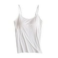 thumbnail image 1 of LYXSSBYX Plus Size Tank Tops for Women Ladies Camisole With Chest Pad No Steel Rings Cup Body Bottom Underwear Yoga Sports Sun-top Top, 1 of 6
