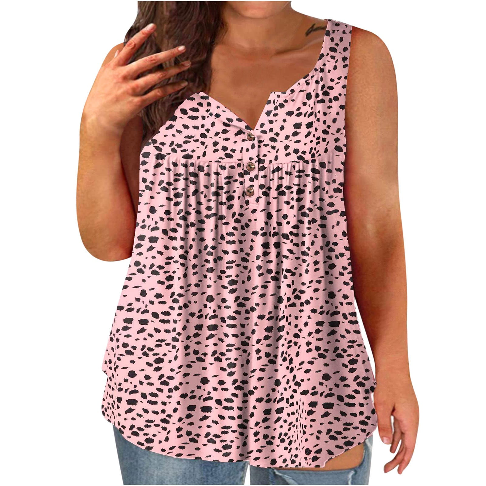LYXSSBYX Plus Size Tank Tops for Women Womens Tank Summer Printed ...