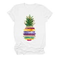 thumbnail image 1 of LYXSSBYX Plus Size Womens Shirts Summer Beach Printed T-Shirt with Round Neck and Short Sleeved Top, 1 of 3