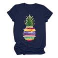 thumbnail image 1 of LYXSSBYX Plus Size Womens Shirts Summer Beach Printed T-Shirt with Round Neck and Short Sleeved Top, 1 of 3