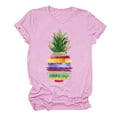 thumbnail image 1 of LYXSSBYX Plus Size Womens Shirts Summer Beach Printed T-Shirt with Round Neck and Short Sleeved Top, 1 of 3