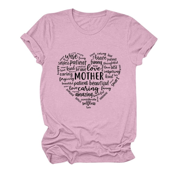 LYXSSBYX Plus Size Womens Shirts Women's Fashion Crewneck Printed Short Sleeve T-Shirt Casual Loose Shirt Tops