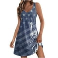 thumbnail image 1 of LYXSSBYX Summer Dresses for Women 2024 Women's Casual Sundress With Pockets Summer Boho Beach Dress Floral T-Shirts Dress V Neck Loose Tank Dresses, 1 of 6