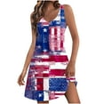 thumbnail image 1 of LYXSSBYX Summer Dresses for Women 2024 Women's Casual Sundress With Pockets Summer Boho Beach Dress Floral T-Shirts Dress V Neck Loose Tank Dresses, 1 of 6