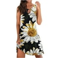 thumbnail image 1 of LYXSSBYX Sundresses for Women Women's Fashion Casual Round-Neck Vintage Sleeveless Print Dresses, 1 of 5