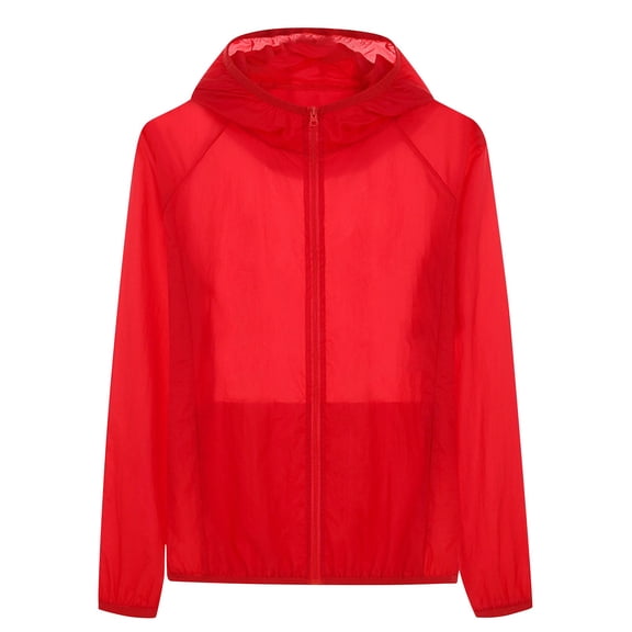 LYXSSBYX Sunscreen Jacket with Hood Women Men Windproof Jacket Outdoor Bicycle Sports Quick Dry Windbreaker Coat Top