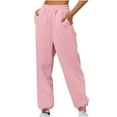 thumbnail image 1 of LYXSSBYX Sweatpants Women Clearance Women Casual Trousers High Waist with Pockets Long Pants, 1 of 5