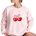 thumbnail image 1 of LYXSSBYX Sweatshirts for Women Loose Fit Women's Bow Sweatshirt Cute Long Sleeve Round Neck Pullover Top, 1 of 7