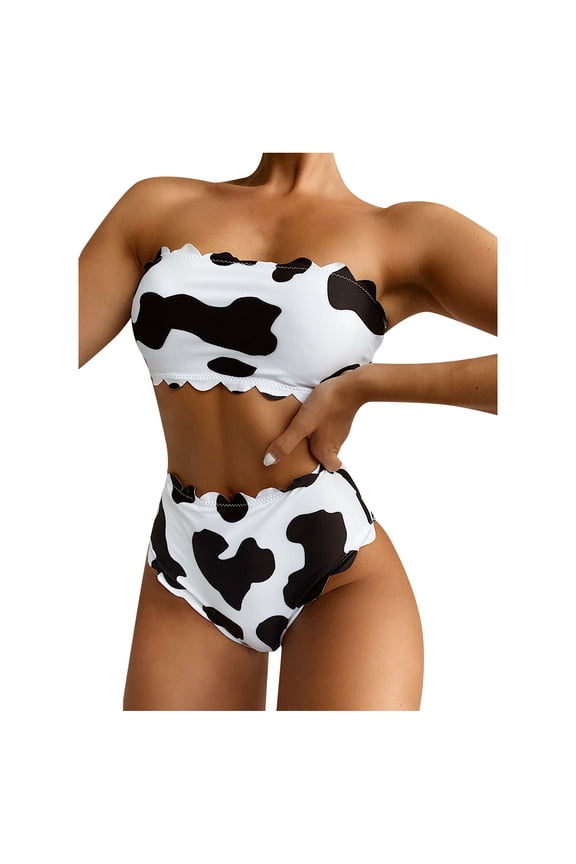 Swimsuits for Women Two Piece Woman Swimwear Unilateral Women Swimsuit Mini Thong Bikini Set Swimming Bathing