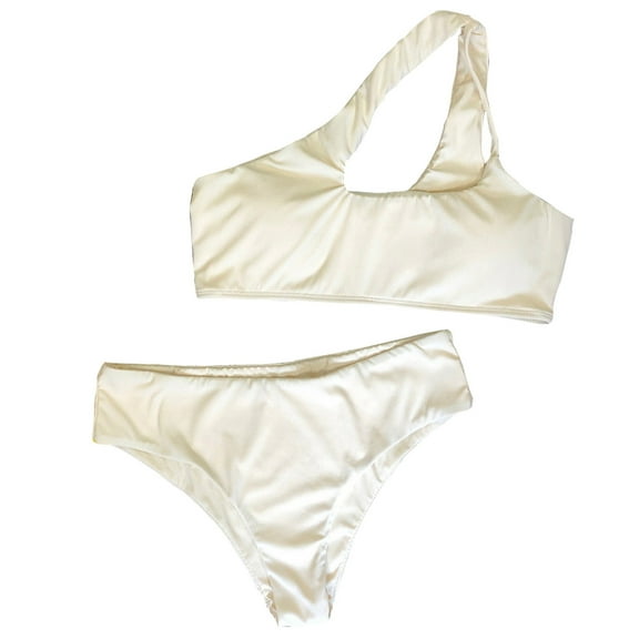 LYXSSBYX Swimsuits for Women Two Piece Women Sexy Swimwear Solid Color Two-Piece Swimsuit Bikini Swimming Beachwear