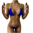 thumbnail image 1 of LYXSSBYX Swimsuits for Women Two Piece Women's Bikini Patchwork Set Swimsuit Two Piece Filled Bra Swimwear Beachwear, 1 of 1