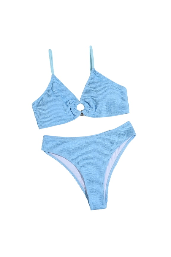 Swimsuits for Women Two Piece Women's Split Solid Bikini Two-Piece Swimsuit