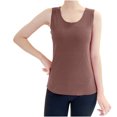 thumbnail image 1 of LYXSSBYX Tank Tops for Women Women's Seamless Suspender With Added Velvet and Thick Back Protection Bottom Coat Tank Tops Round Neck Tank Tops, 1 of 5