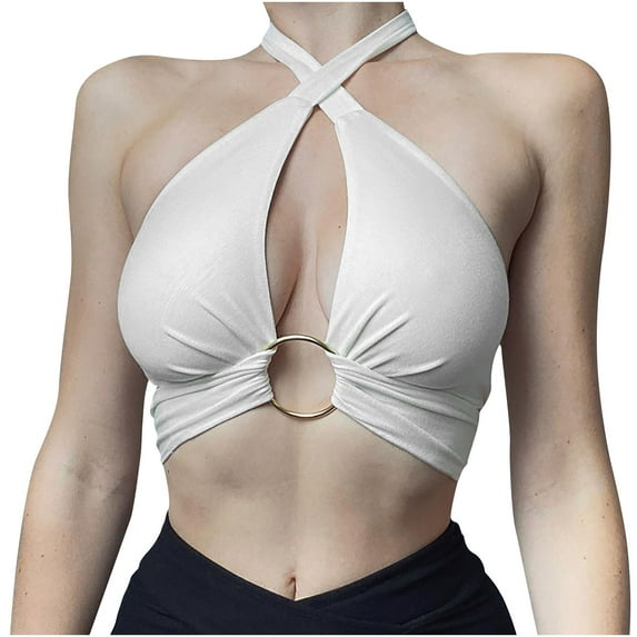 LYXSSBYX Tank Tops for Women Fashion Women Casual Solid Sexy Sleeveless Bandeau Vest Base Shirt Tops