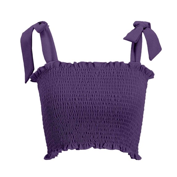 LYXSSBYX Tank Tops for Women Clearance Women Fashion Casual Color Bowknot Camisole Short Vest