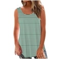 thumbnail image 1 of LYXSSBYX Tank Tops for WomenFashion Solid Round-Neck Loose Sleeveless T-shirt Pullover Tops, 1 of 5