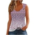 thumbnail image 1 of LYXSSBYX Tank Tops for WomenPrinted Round Neck Casual Printed Sleeveless Suspender Top, 1 of 4