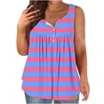 thumbnail image 1 of LYXSSBYX Tank Tops for Womens Tank Summer Solid Sleeveless Flared Trendy Casual Blouse Button Tunic Shirt Tops, 1 of 4