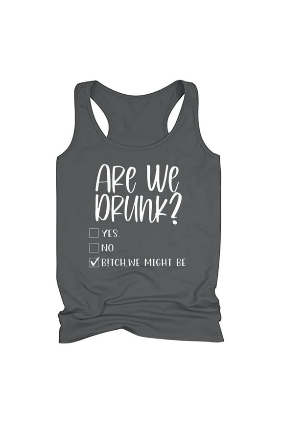 Tank Tops for Women Women's Drinking Tank Tops Adult Girls Summer Beach Funny Graphic Racerback Tanks Vest Sayings Blouse