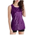thumbnail image 1 of LYXSSBYX Tank Tops for WomenSummer New Casual Solid Color Shiny Sequin Suit Undershirt, 1 of 5