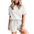thumbnail image 1 of LYXSSBYX Two Piece Sets for Women Summer New Women's Style Casual Solid Color Fashion Set, 1 of 1