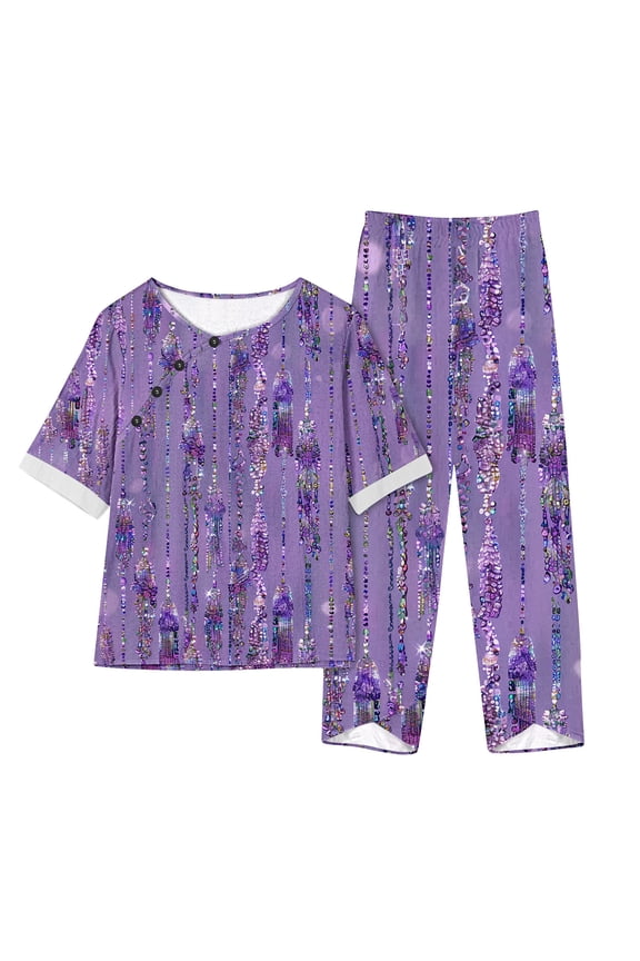 Two Piece Sets for Women Summer Women's Fashion Two-piece Printed Short-sleeved Casual Set