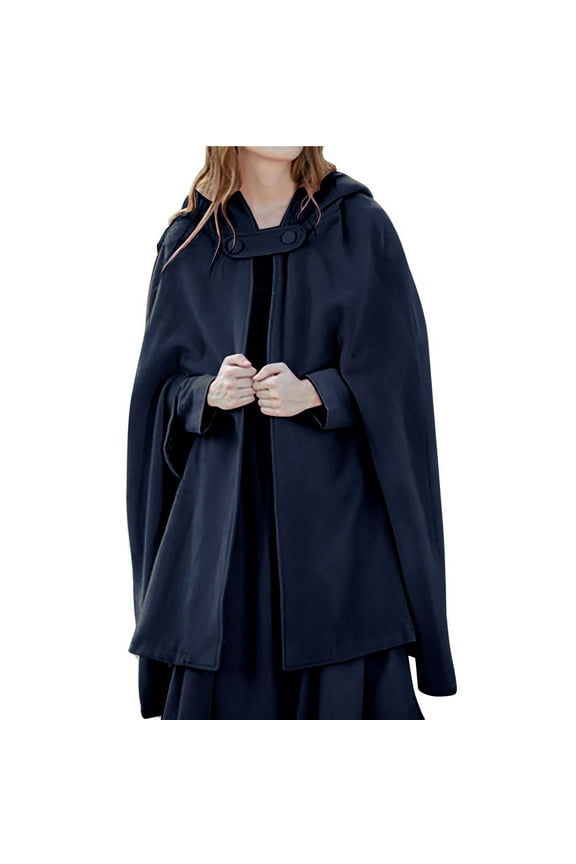 Winter Coats for Women 2023 Trendy Women Trench Coat Open Front Cardigan Jacket Coat Shawl Cape Cloak Mantle Plus
