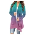 thumbnail image 1 of LYXSSBYX Winter Coats for Women 2023 Trendy Women's Summer Winter Fashion Printed Long Sleeve Top Coat Cardigan, 1 of 5