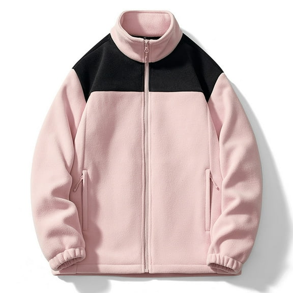 LYXSSBYX Winter Coats for Women Men's and Women's Fleece Winter Breathable Windproof Cardigan Jacket with Warm Tank