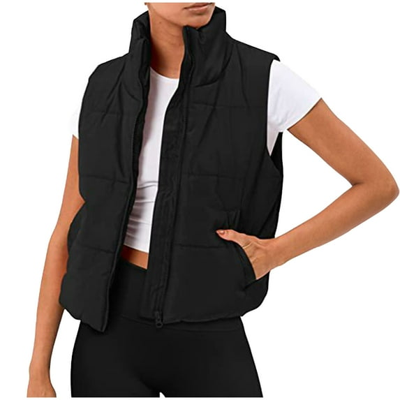 LYXSSBYX Winter Coats for Women Winter Solid Color Cotton Cardigan Coat Zipper Top Hoodless Casual Coat Jacket