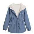 thumbnail image 1 of LYXSSBYX Winter Coats for Women Fashion Women's Warm Casual Tops Solid Color Long Sleeve Coat Hoodies Jacket Winter Outwear, 1 of 5