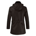 thumbnail image 1 of LYXSSBYX Winter Jackets for Men Clearance Men Mid-length Solid Artificial Leather Zipper Hooded Slim Jacket Coats, 1 of 3